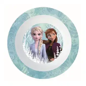 Farfurie pentru desert disney frozen, plastic reutilizabil, 16 cm