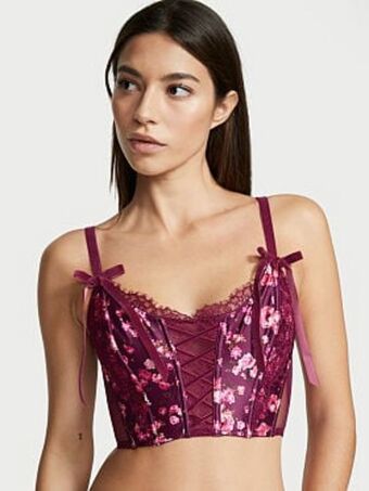Victoria's Secret Unlined lace-up corset top Ofertă