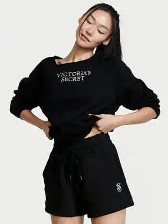 Cotton fleece shorts