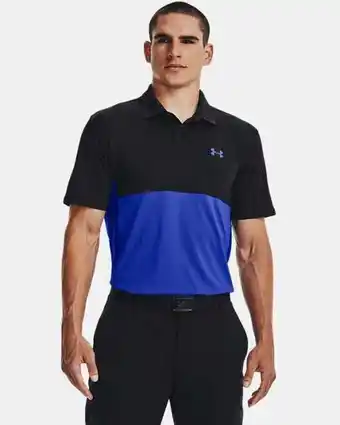 Men's ua performance blocked polo