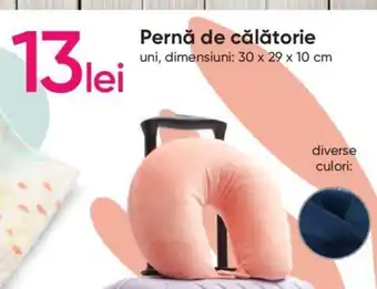 Pepco Pernă de călătorie uni, dimensiuni: 30 x 29 x 10 cm Ofertă