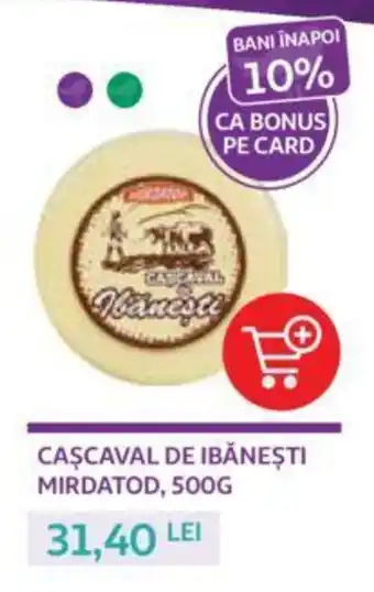 Auchan CAŞCAVAL DE IBĂNEȘTI MIRDATOD, 500G Ofertă