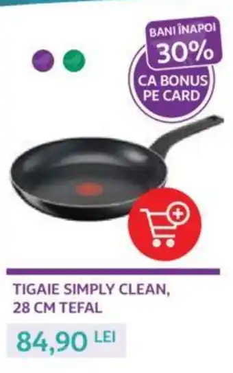 Auchan TIGAIE SIMPLY CLEAN, 28 CM TEFAL Ofertă