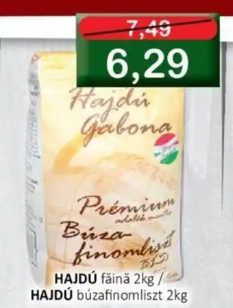 CBA HAJDÚ făină 2kg/HAJDÚ búzafinomliszt 2kg Ofertă