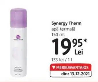 DM Synergy Therm apă termală 150 ml Ofertă