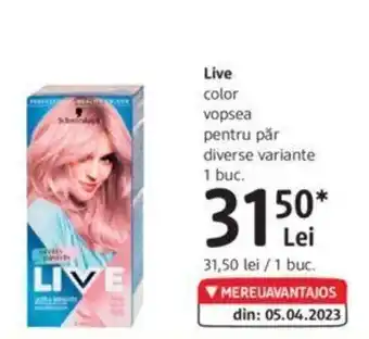Live color vopsea pentru păr diverse variante 1 buc.