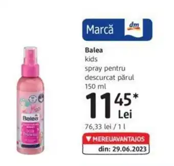 DM Balea kids spray pentru descurcat părul 150 ml Ofertă