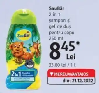 DM SauBär 2in1 şampon şi gel de dus pentru copii 250 ml Ofertă