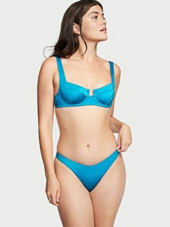 Mix-and-match full-coverage bikini top