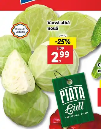 Lidl PIATA Lidl Varză albă per kg Ofertă
