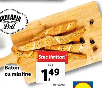 Lidl BRUTARIA Lidl Baton cu măsline 65g Ofertă