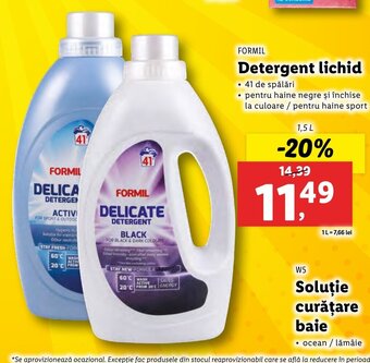 Lidl FORMIL Detergent lichid 1.5l Ofertă