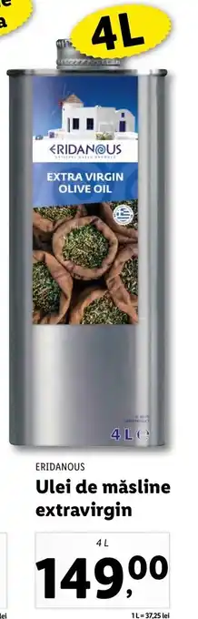 Lidl ERIDANOUS Ulei de măsline extravirgin 4 L Ofertă