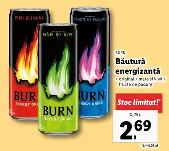 Lidl BURN Băutură energizantă 0.25l Ofertă