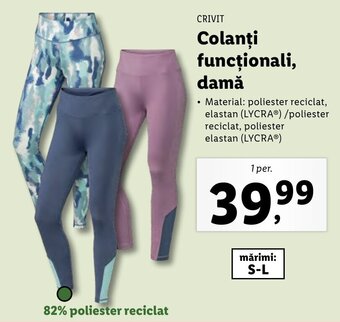 Lidl CRIVIT Colanți funcţionali, damă 1 per. Ofertă