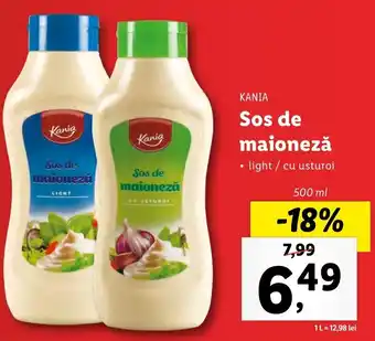 Lidl KANIA Sos de maioneză 500ml Ofertă