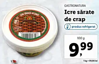 Lidl GASTRONATUR Icre sărate de crap 100g Ofertă