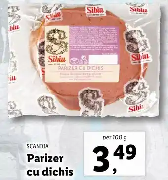 Lidl SCANDIA Parizer cu dichis per 100 g Ofertă