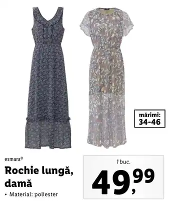 Lidl EsmaraⓇ Rochie lungă, damă 1 buc. Ofertă
