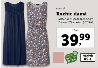 Lidl EsmaraⓇ Rochie damă 1 buc. Ofertă