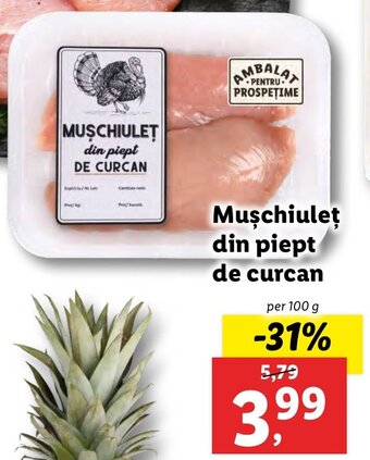 Lidl Muşchiuleţ din piept de curcan per 100 g Ofertă