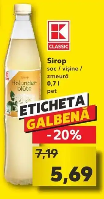 Kaufland classic Sirop soc / vişine / zmeură 0.7l