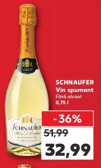 Kaufland SCHNAUFER Vin spumant Fără alcool 0,75 l Ofertă
