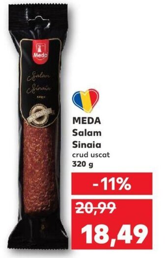 Kaufland MEDA Salam Sinaia crud uscat 320 g Ofertă