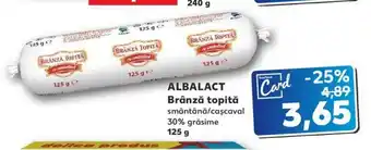 Kaufland ALBALACT Brânză topită smântână/caşcaval 30% grăsime 125 g Ofertă