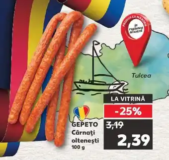 Kaufland GEPETO Cârnaţi olteneşti 100g Ofertă