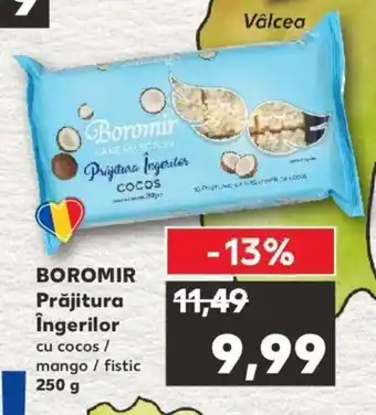 Kaufland BOROMIR Prăjitura Îngerilor cu cocos / mango / fistic 250 g Ofertă
