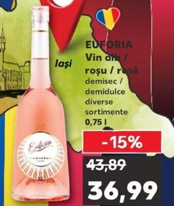 EUFORIA Vin alb / roşu / rosé 0.75l