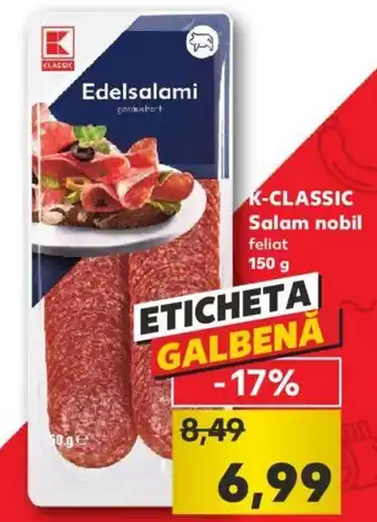Kaufland classic Salam nobil feliat 150g