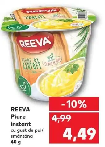 Kaufland REEVA Piure instant cu gust de pui/ smântână 40 g Ofertă