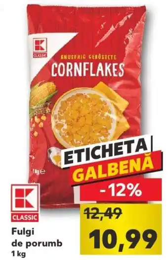 Kaufland Kaufland classic Fulgi de porumb 1 kg Ofertă