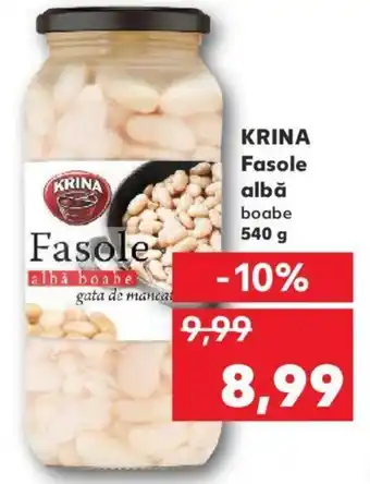 Kaufland KRINA Fasole albă boabe 540g Ofertă
