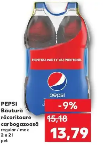 Kaufland PEPSI Băutură răcoritoare carbogazoasă regular / max 2 x 2 l Ofertă