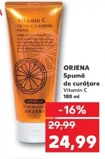 Kaufland ORJENA Spumă de curățare Vitamin C 180 ml Ofertă