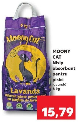 Kaufland MOONY CAT Nisip absorbant pentru pisici lavandă 6 kg Ofertă
