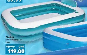 Kaufland COUNTRY Side Piscină 202x151x46/60 cm 1 buc Ofertă