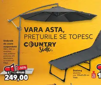 Kaufland COUNTRY Side Umbrelă de soare suspendată 300 x 258 cm 1 buc Ofertă