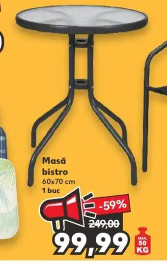 Kaufland COUNTRY Side Masă bistro 60x70 cm 1 buc Ofertă