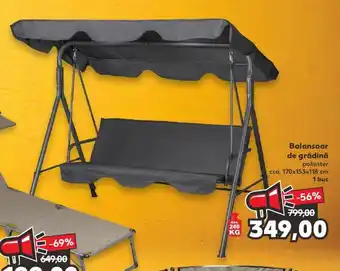 Kaufland COUNTRY Side Balansoar de grădină poliester cca. 170x153x118 cm 1 buc Ofertă