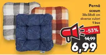 Kaufland COUNTRY Side Pernă scaun 38x38x8 cm diverse culori 1 buc Ofertă