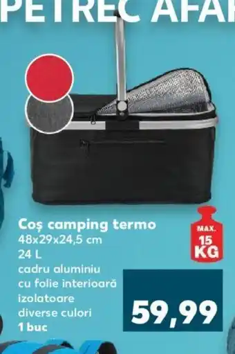 Kaufland COUNTRY Side Coş camping termo 48x29x24,5 cm 24l 1 buc Ofertă