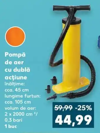 Kaufland COUNTRY Side Pompă de aer cu dublă acţiune 0,3 bari 1 buc Ofertă