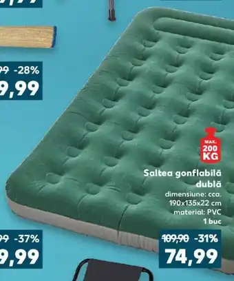 Kaufland COUNTRY Side Saltea gonflabilă dublă cca. 190x135x22 cm 1 buc Ofertă
