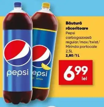 PROFI Pepsi carbogazoasă regular/max/twist/ Mirinda portocale 2,5L Ofertă