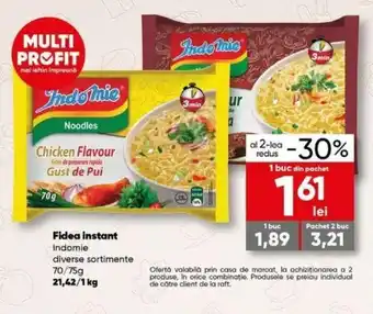 PROFI Fidea instant Indomie diverse sortimente 70 / 75g Ofertă