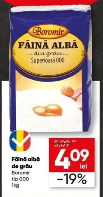PROFI Boromir Făină albă de grău tip 000 1kg Ofertă